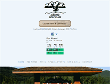 Tablet Screenshot of albernigolf.com